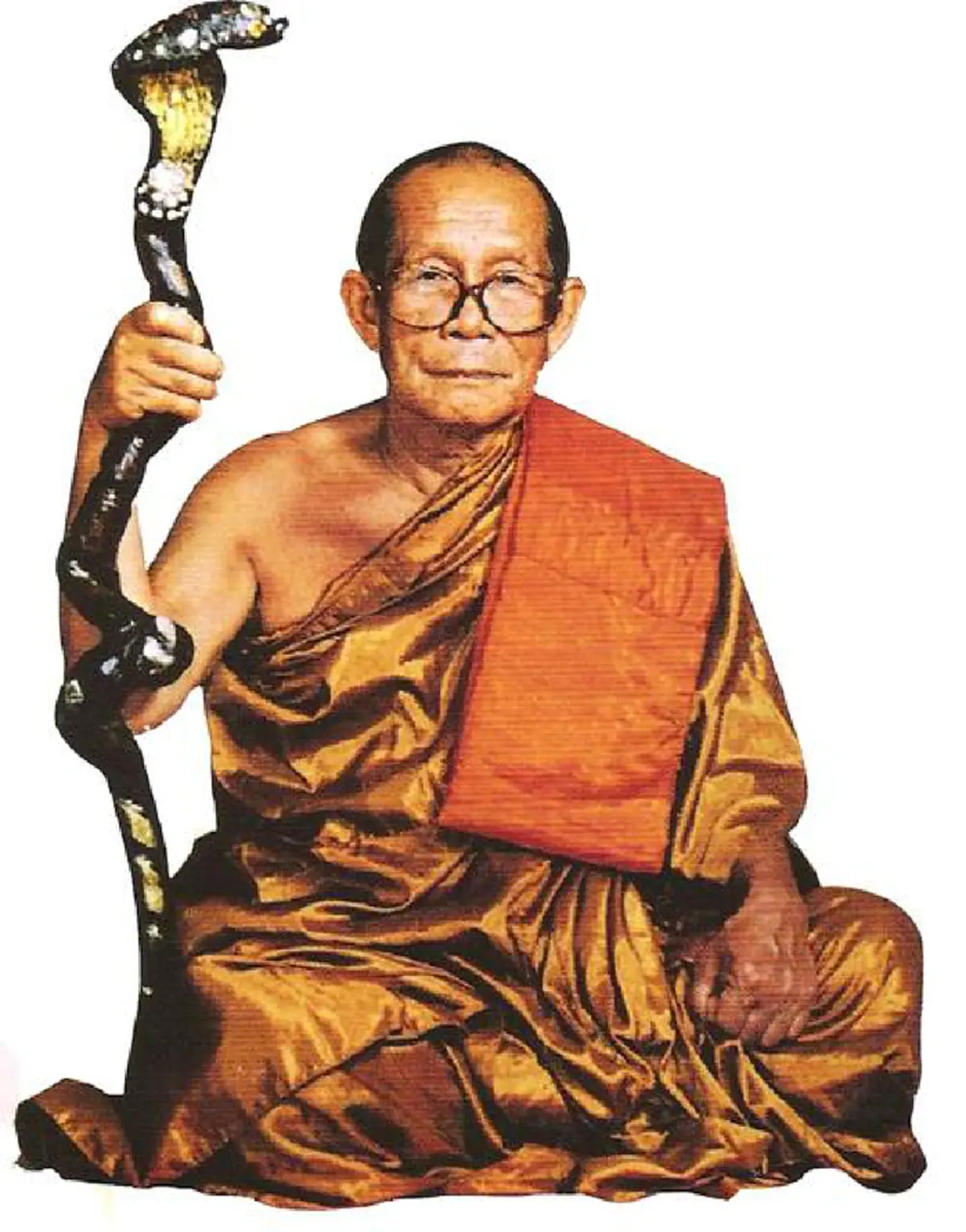 ด้วยบุญบารมีที่สูงล้น..ท้าวหิรัญพนาสูรมอบไม้เท้าอันศักดิ์สิทธิ์ "หลวงปู่โง่น โสรโย"ไว้ยามมีภัย..กันได้สารพัดอันตรายต่างๆนาๆ คุณวิเศษยิ่งนัก.