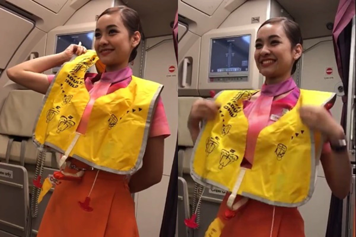 ส่องตาแตก!!! โซเชียลแห่ชมภาพ "น้องลูกน้ำ" แอร์โฮสเตสสาวน่าฮัก ที่หนุ่มๆ อยากรุมแจกขนมจีบ ขนาด "วู้ดดี้" ยังแชร์ลงแฟนเพจ (ชมภาพ)