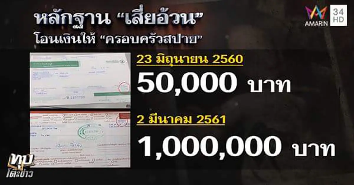 พ่อสปาย ยอมรับแล้ว เงินล้านของ เสี่ยอ้วน เอาไปซื้อรถ ส่วนที่เหลือไม่รู้ ลูกสาวกดเงิน 4 ล้านใช้