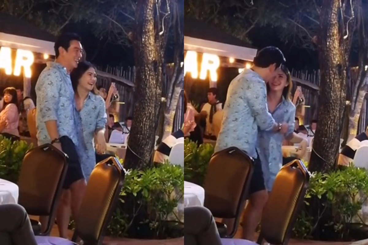 โมเมนต์น่ารักๆของชาคริต รีบประคองภรรยาด้วยความเป็นห่วง เมื่อแอน ภัททิรา เผลอโชว์สเต็ปแดนซ์ (คลิป)