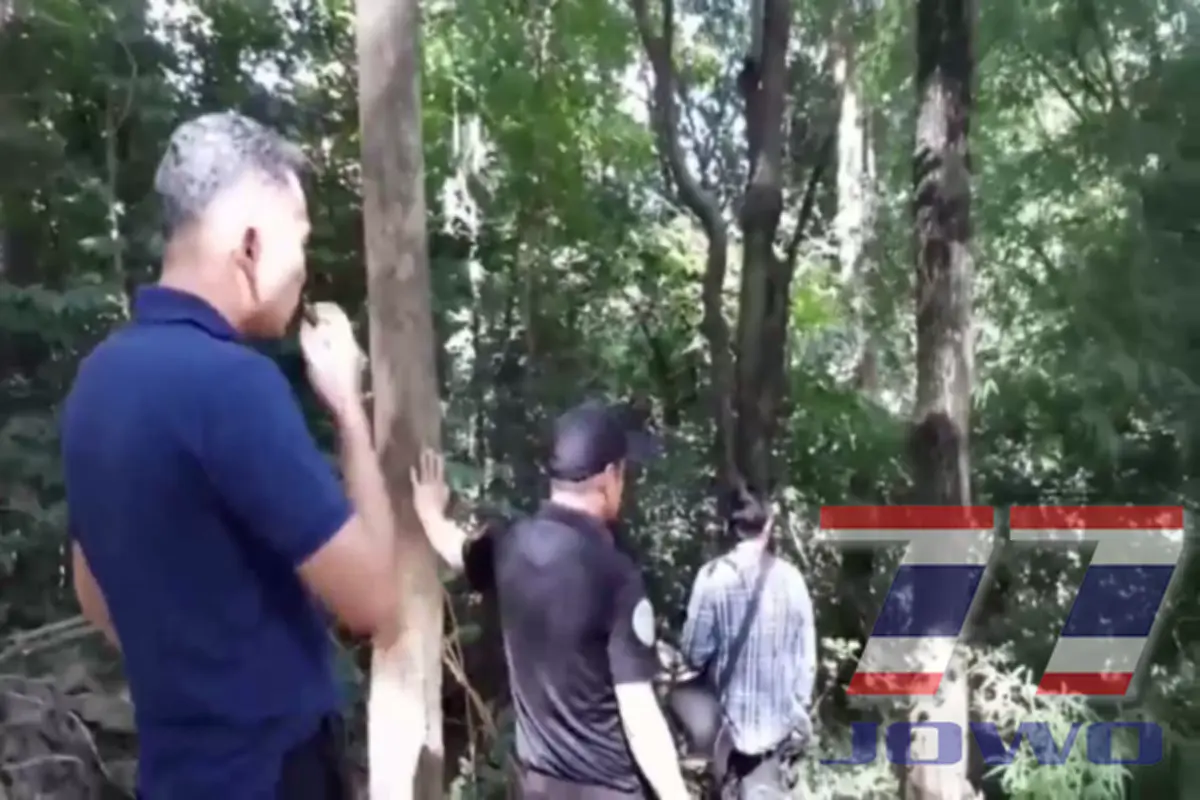 ชุดพญาเสือ เข้าตรวจสอบหมุดที่ดิน หลังโดนชาวบ้านร้องมีเอกสารสิทธิ์ แต่โดนยึดเป็นที่อุทธยาน