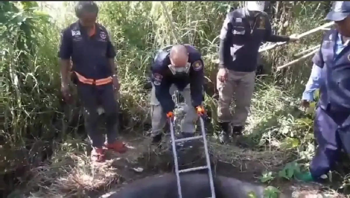 ชาวบ้านได้กลิ่นเหม็นเน่ามาจากบ่อ เดินไปดูแทบผงะ!! พบศพลอยอืดคาบ่อน้ำ โร่แจ้งจนท.มาตวจสอบด่วน!! (ดูคลิป)