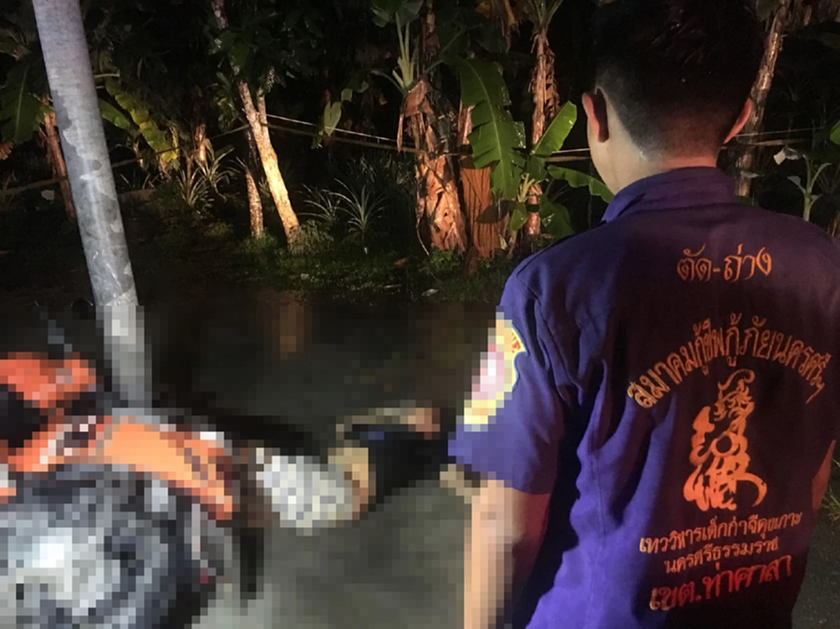 หึงโหด!! ผัวเก่าฝ่าพายุตกหนักดักซุ่มยิงหนุ่มใหญ่ดับหน้าบ้านเช่า ตร.เมืองคอนทำงานเร็ว เสนอศาลออกหมายจับผัวเก่ามือปืนเหี้ยมรายนี้แล้ว..!!