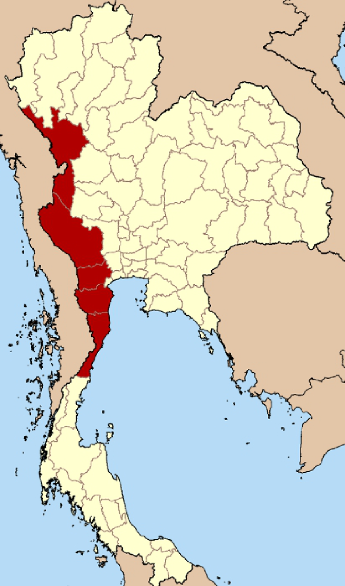 ภาคตะวันตก ประเทศไทย