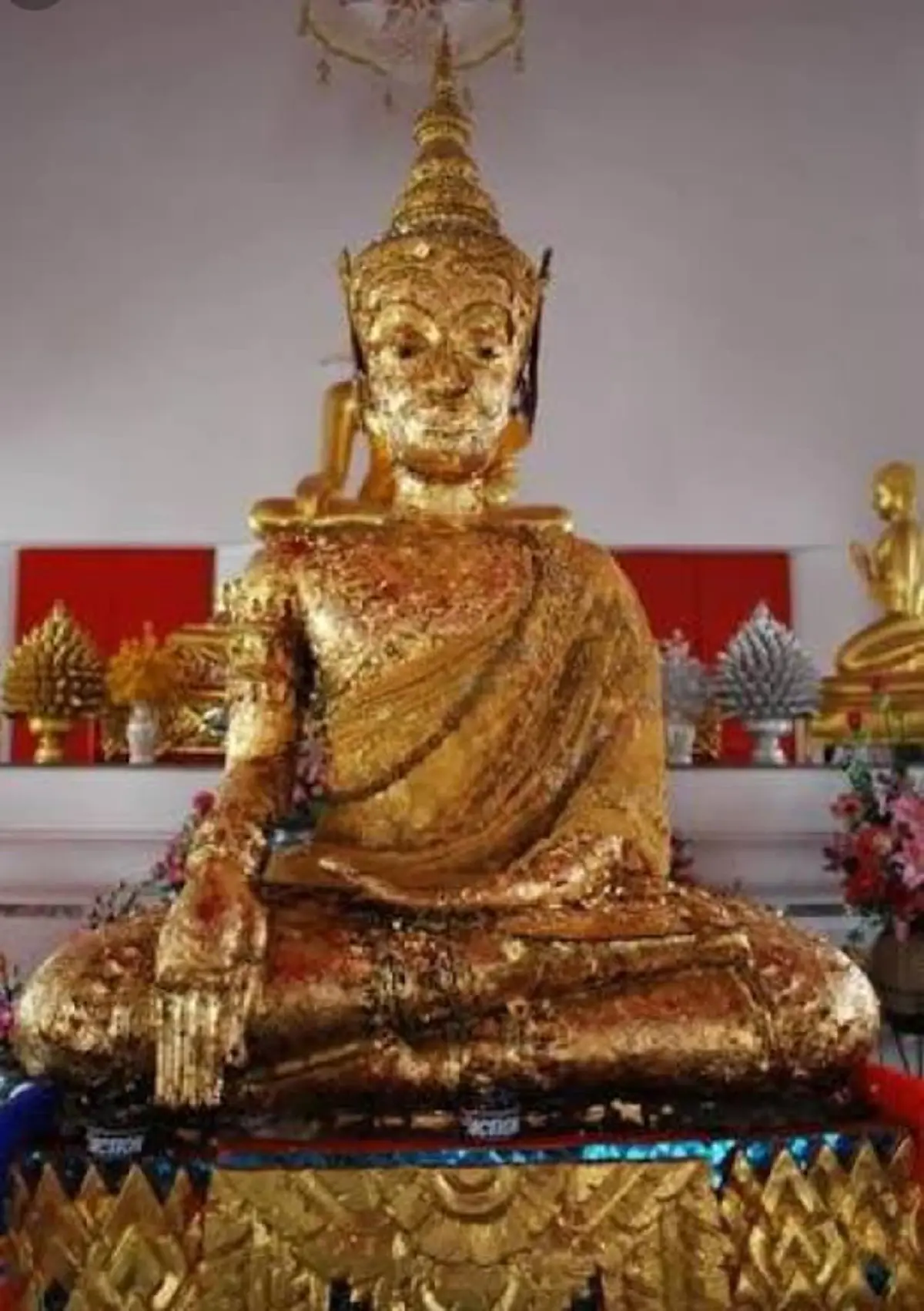 ตำนานหลวงพ่อทองสุขสัมฤทธิ์ พระพุทธรูปสมัยกรุงศรีอยุธยา ในเศียรมีน้ำไหลตลอดเวลา
