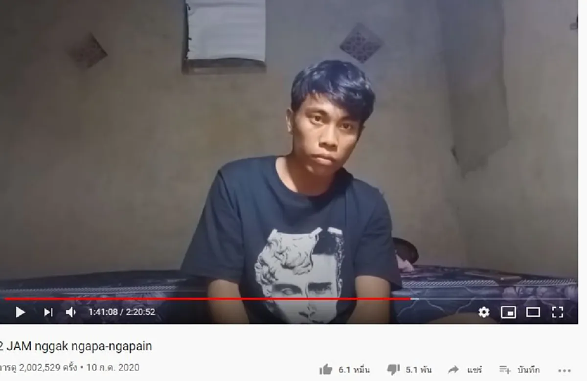 หนุ่มหน้ามึน บันทึกช่วงเวลา "นั่งเฉยๆ" ไม่ทำอะไรเลย นานกว่า 2 ชั่วโมง