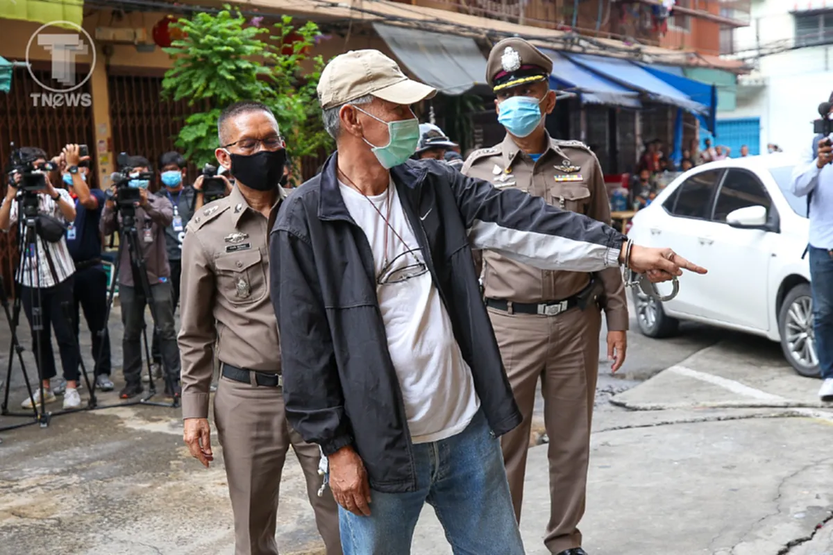 จนท. คุมตัว บอย บ้านครัว ทำแผนประกอบคำรับสารภาพ ภายในบ่อนพระราม3 ยันเสียงแข็งสาเหตุที่ต้องทำ