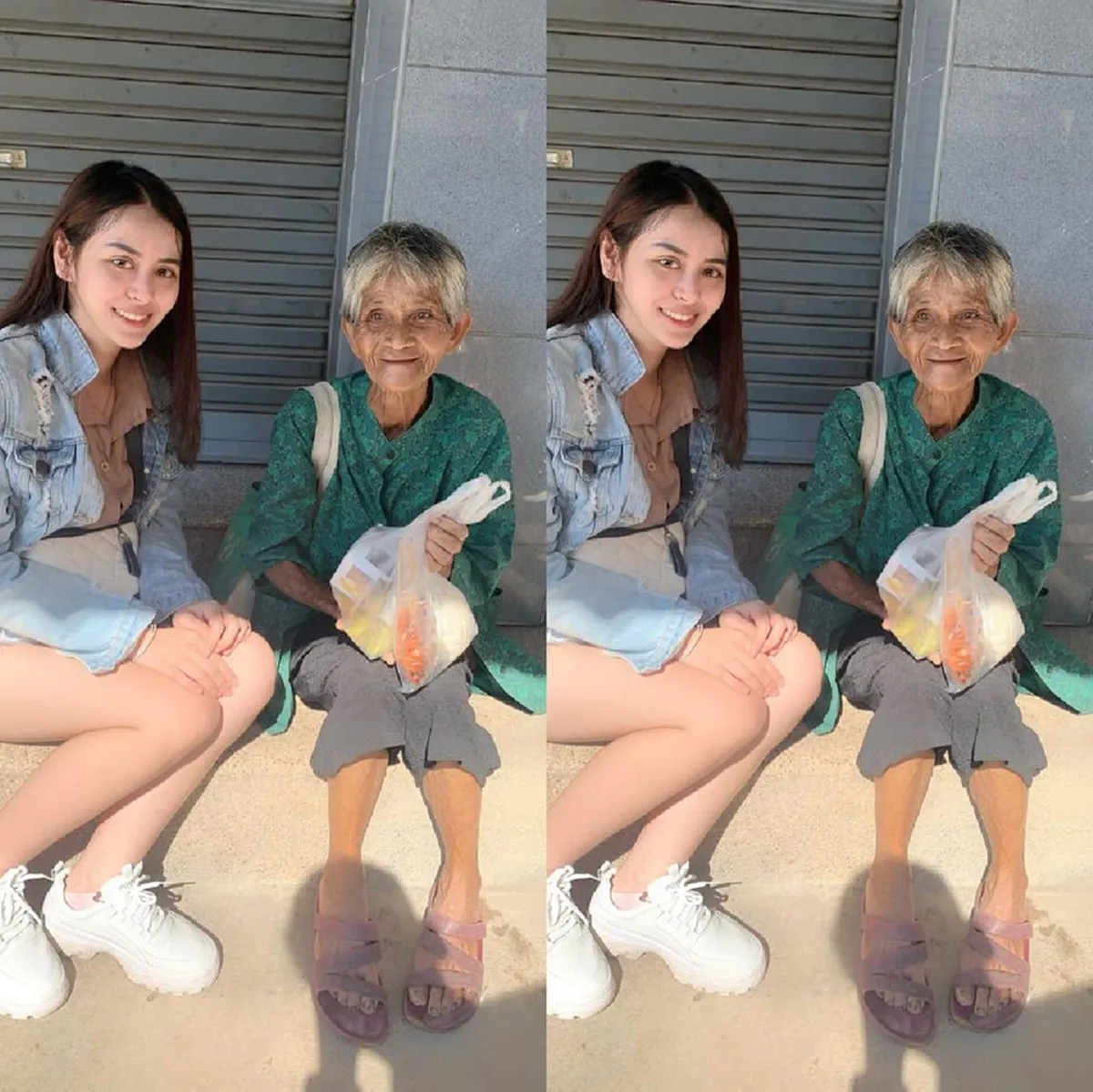 สาวเจอหญิงชรานั่งเหนื่อยหอบ ก่อนตัดสินใจถาม ยายเดินทางมาไกลหวังหาของแลกข้าว กลับบ้านประทังชีวิต
