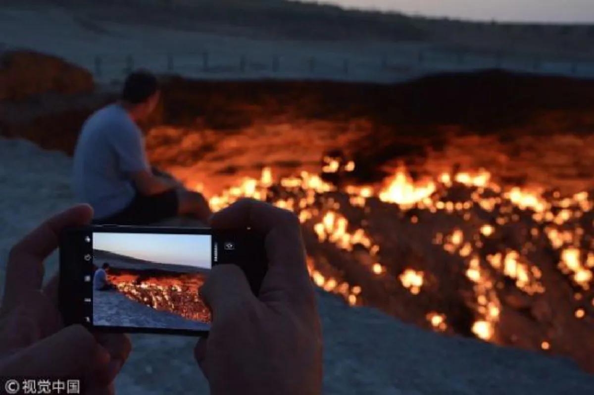 เผยภาพหลุมแก๊สดาร์วาซา เปลวเพลิงที่ไม่เคยดับตลอด 40 กว่าปี