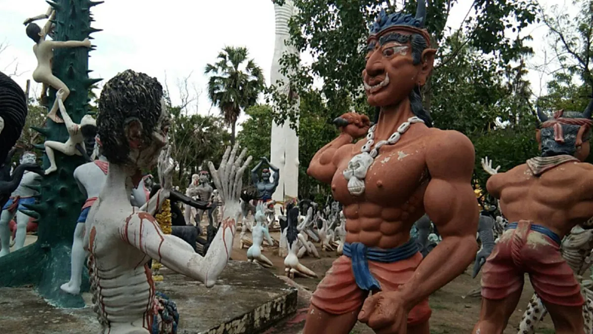 นรก สวรรค์ อยู่ใกล้นิดเดียว!! ชวนเที่ยววัดไผ่โรงวัว หนึ่งเดียวในประเทศไทย ที่จะทำให้ชาวพุทธซาบซึ่งในบาปบุญคุณโทษ #บารมีหลวงพ่อขอม