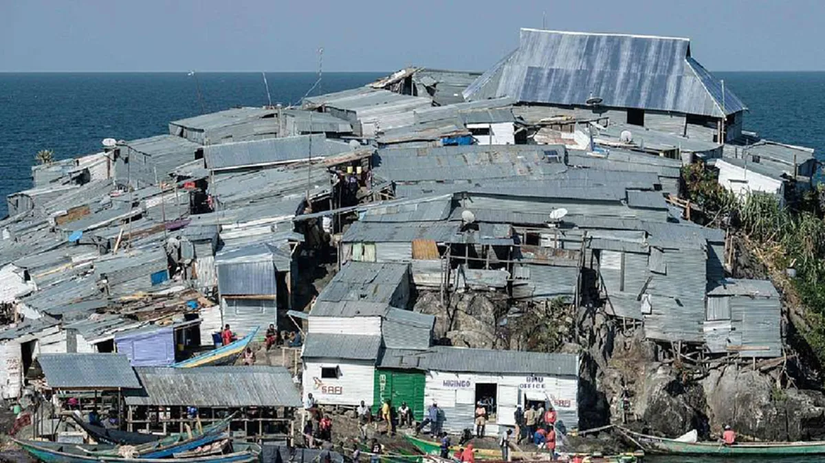 เผยภาพ มิกิงโก เกาะขนาดเล็กที่มีประชากรอาศัยอยู่หนาแน่นที่สุดในโลก