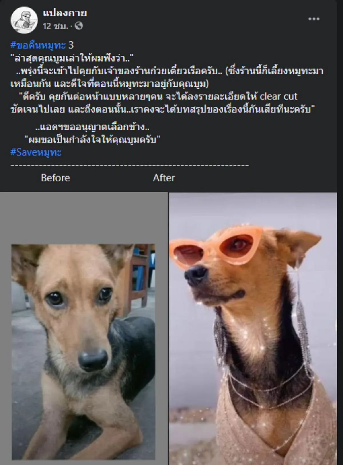 คุณบูม เจ้าของคนใหม่ หมูทะ เคลื่อนไหวแล้ว หลังเจ้าของเก่าโผล่ทวงคืน อ้างเลี้ยงมา 3 ปี