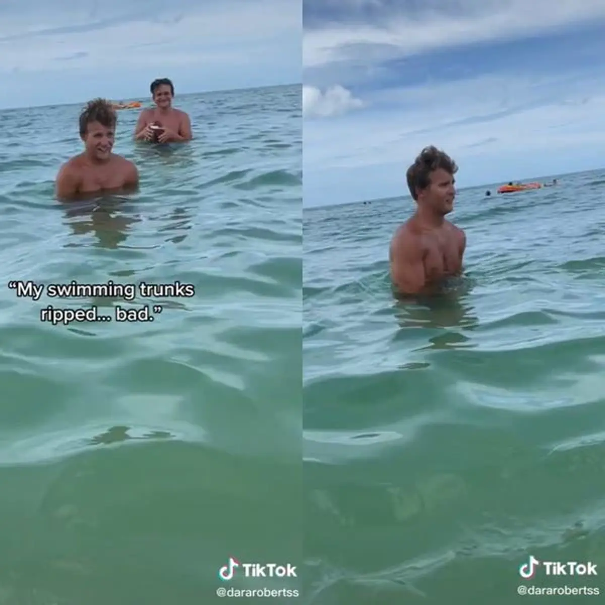 น้องสาวแสบ วางแผนแกล้งพี่ชาย ซื้อกางเกงว่ายน้ำให้ ใส่ลงน้ำงานเข้าทันที