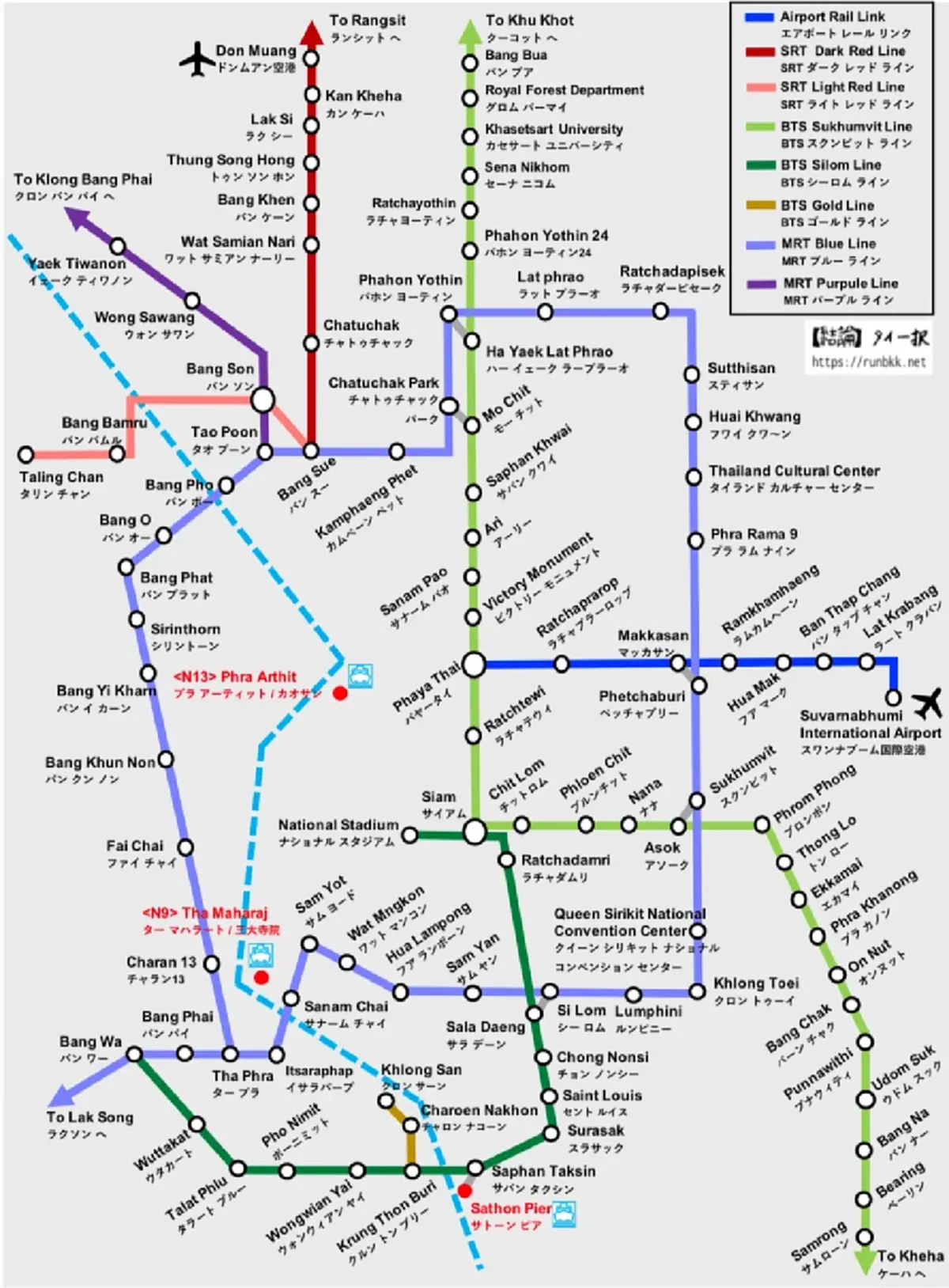 สุดยอดมาก ชาวญี่ปุ่นทำแผนผังรถไฟฟ้ากรุงเทพฯ มาครบทุกสีทุกสาย ดูเข้าใจง่าย