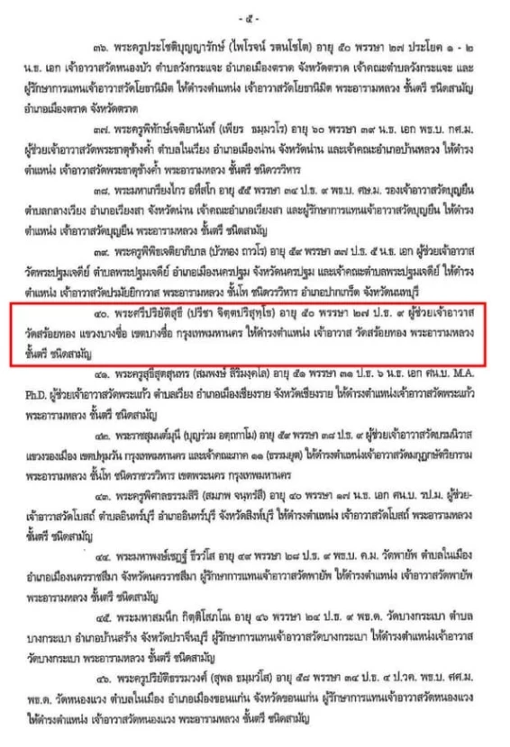 "ไพรวัลย์" เคลื่อนไหวถึง "เจ้าคุณอุทัย" หลังไม่ได้ครองวัดสร้อยทอง