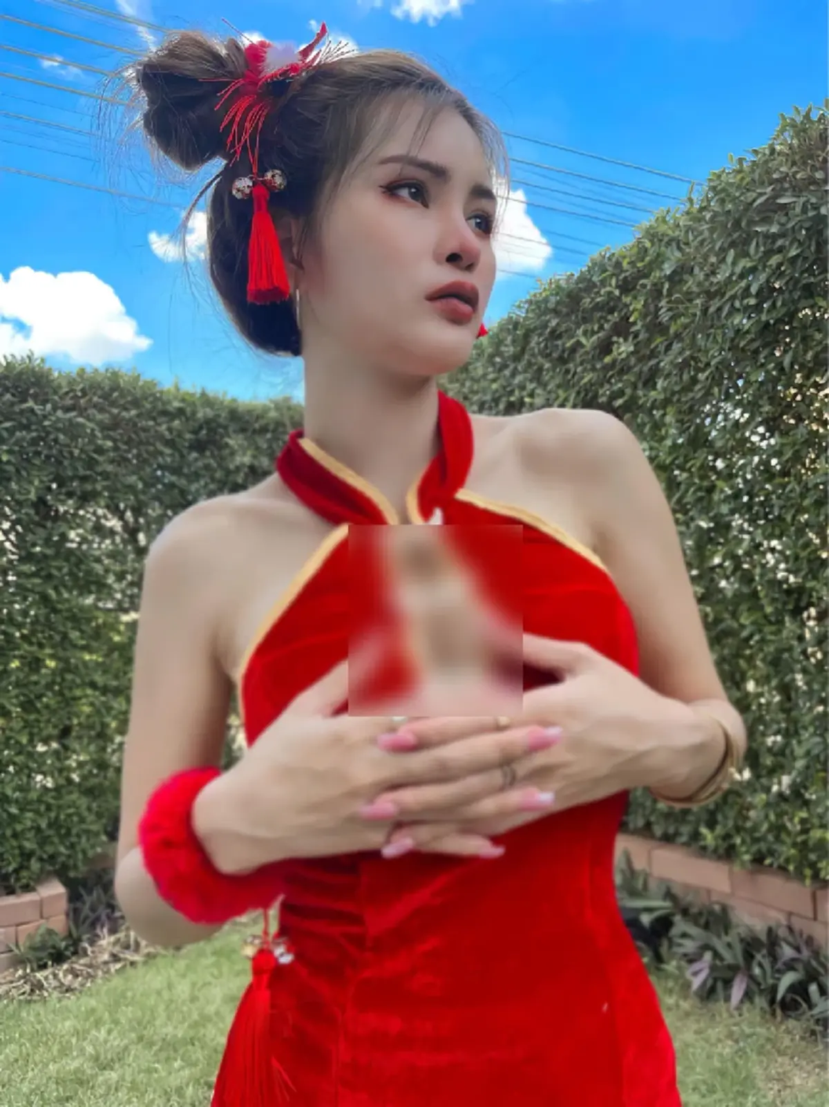 เอ๋ มิรา ลุคล่าสุด อาหมวย วันตรุษจีน