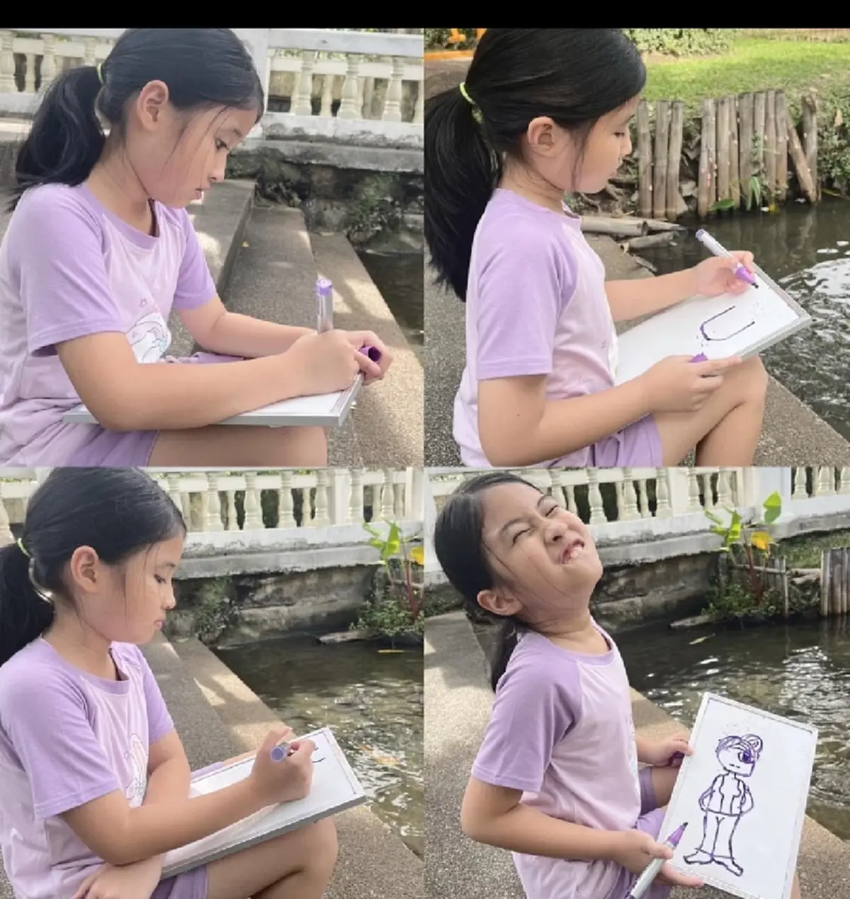 เมย์ ปทิดา โพสต์รูปภาพลูกสาว น้องมายู นั่งวาดรูปแบบเผลอๆแต่สวยมาก