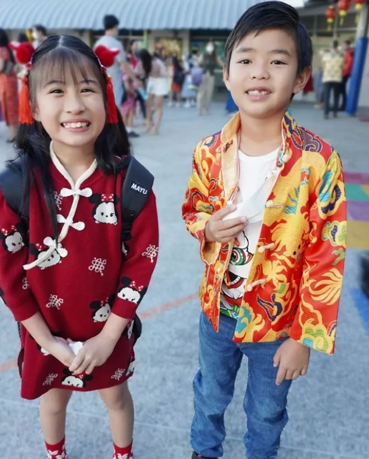 ภาพล่าสุด น้องมายู วันตรุษจีน ทายาทคนเดียว กรรชัย เป็นสาวเเล้ว หน้าหวานมาก