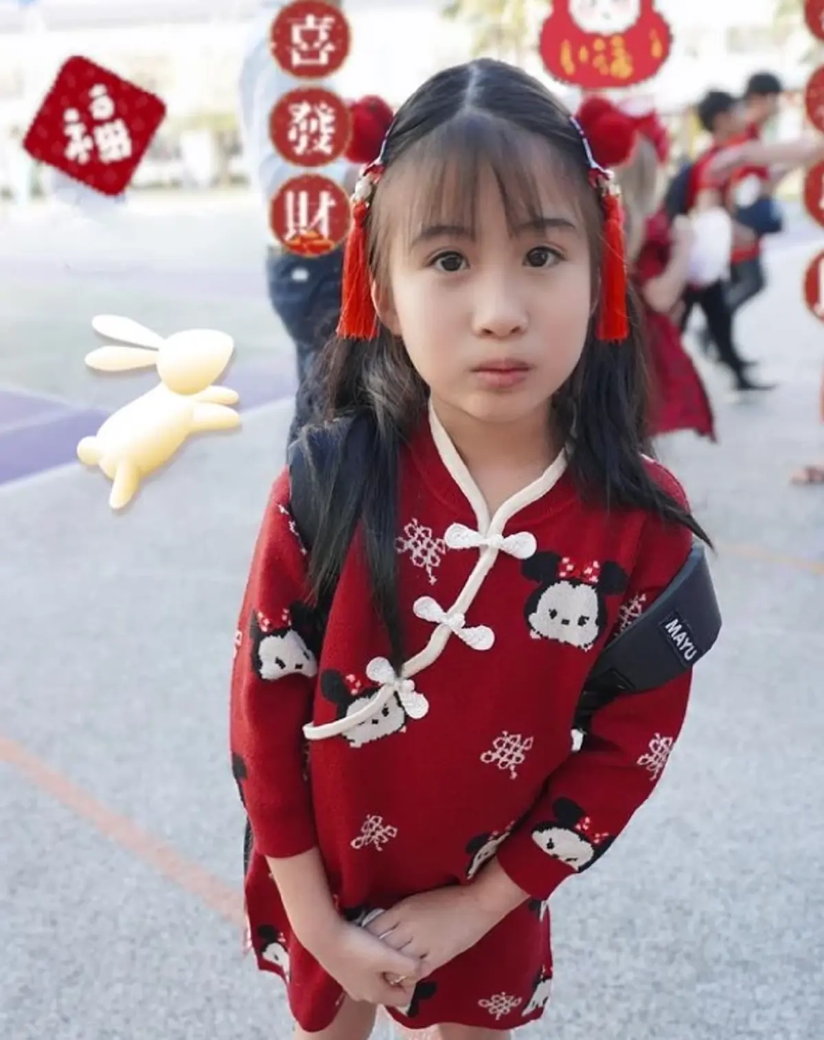 ภาพล่าสุด น้องมายู วันตรุษจีน ทายาทคนเดียว กรรชัย เป็นสาวเเล้ว หน้าหวานมาก