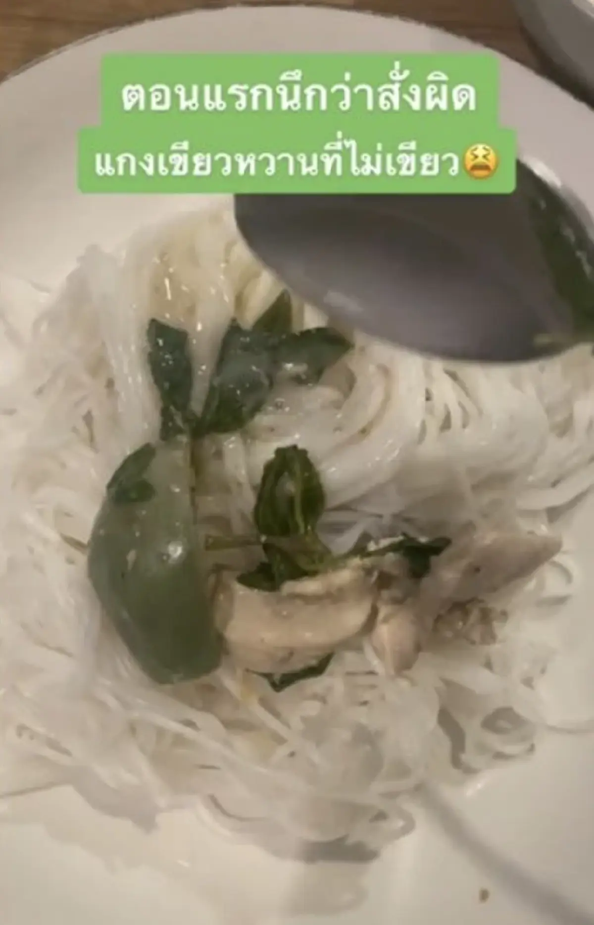 ลูกค้าตะหงิดใจ สั่งแกงเขียวหวาน เทออกมานึกว่าสั่งผิด ชิมดูต้องทิ้งหมดถุง