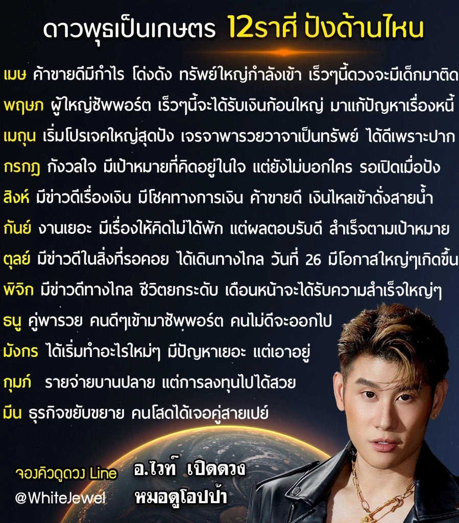 เช็คดวง 3 ราศี หลังดาวพุธย้าย จะมีข่าวดีเรื่องเงิน มีโชคทางการเงิน