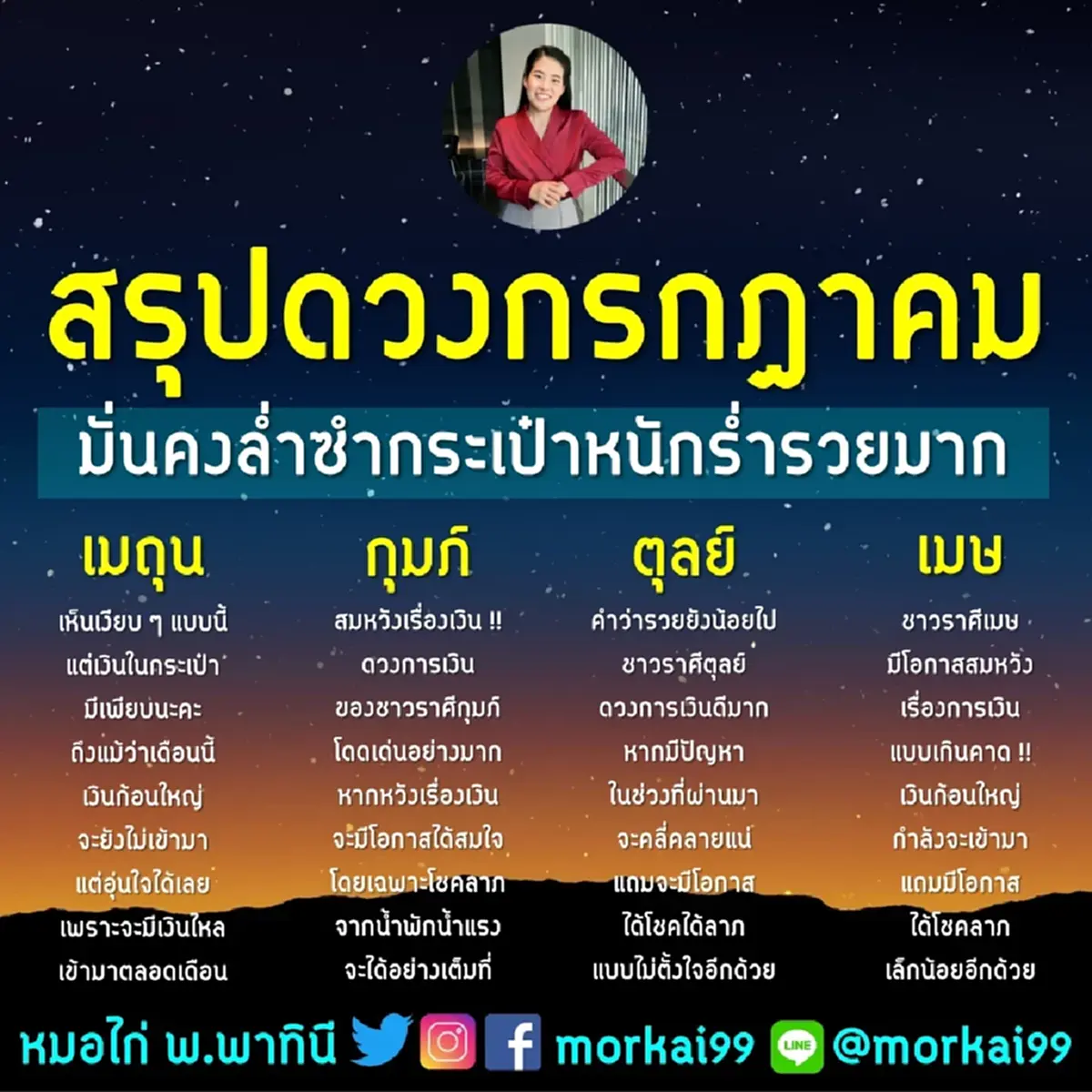 เปิดดวง 4 ราศี เดือนกรกฎาคม มั่นคงล่ำซำกระเป๋าหนักร่ำรวยมาก