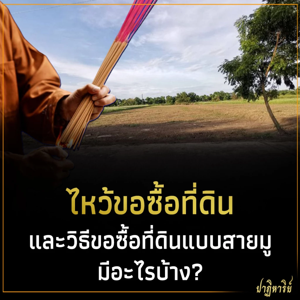ไหว้ขอซื้อที่ดิน และวิธีขอซื้อที่ดินแบบสายมู มีอะไรบ้าง