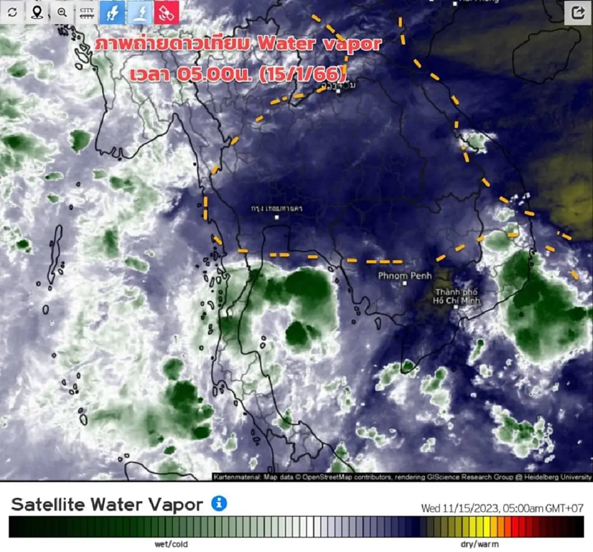 กรมอุตุฯ ประกาศด่วน ฉ.2 แจ้งพื้นที่รับมือหนาว-ฝนตกหนักถึงหนักมาก 16-19 พ.ย.