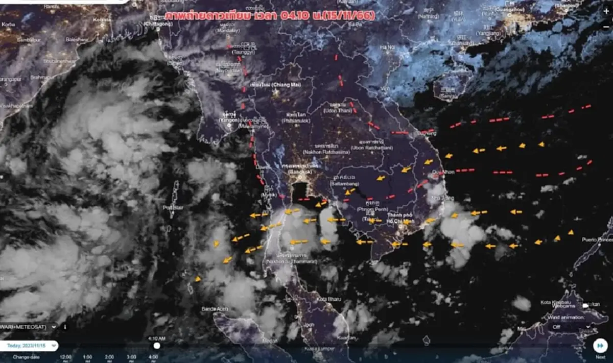กรมอุตุฯ ประกาศด่วน ฉ.2 แจ้งพื้นที่รับมือหนาว-ฝนตกหนักถึงหนักมาก 16-19 พ.ย.