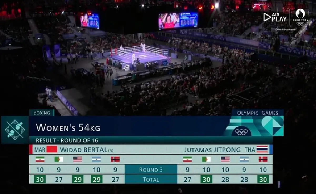 กางคะแนนชัดๆ เฟี้ยว จุฑามาศ หลังพ่าย นักชกโมร็อกโก ตกรอบ 16 คน มวยหญิงโอลิมปิก