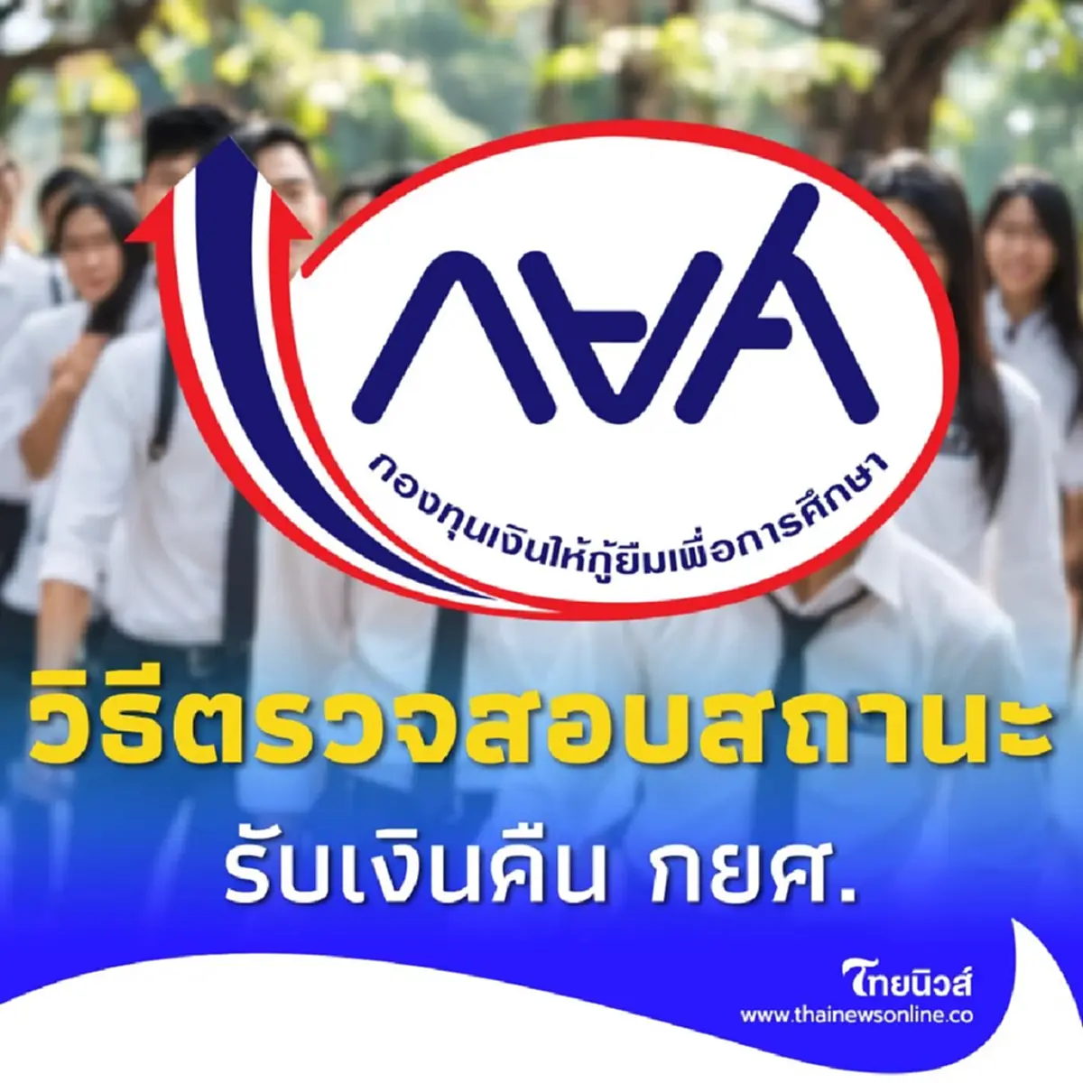 วิธีตรวจสอบสถานะ รับเงินคืน กยศ. หลังคำนวณยอดหนี้ใหม่ ใครได้เงินคืนบ้าง
