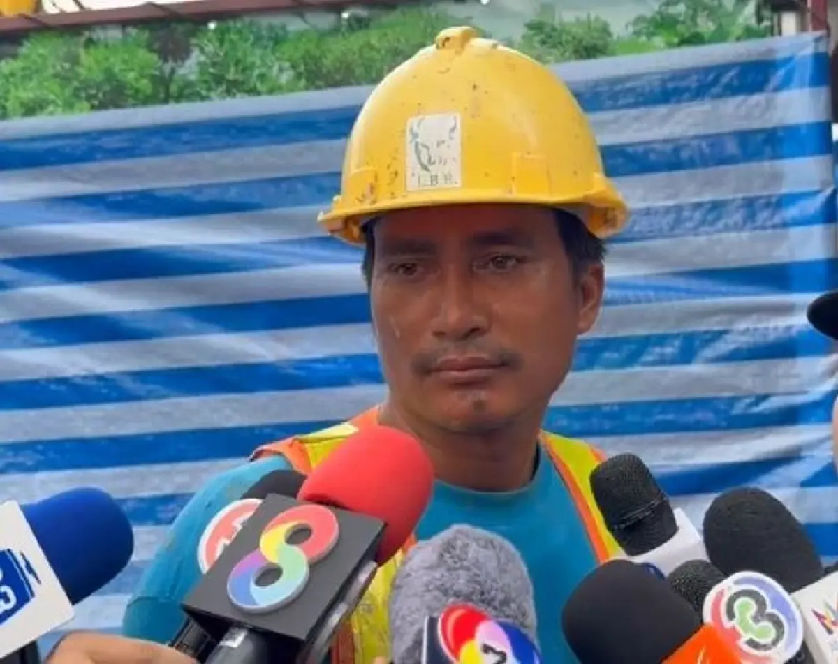เพื่อนเล่าระทึก นาทีคนงานร่วงตกหลุมลึก 19 เมตร หายต่อหน้าต่อตา