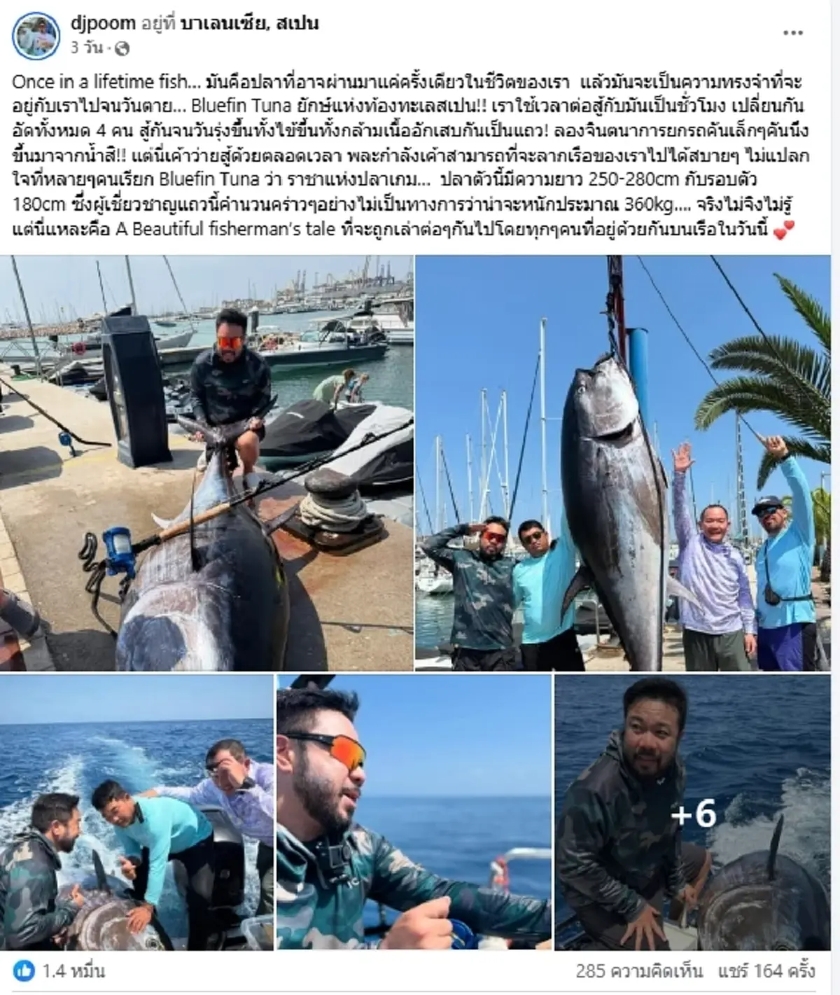 ฮือฮา \"ดีเจภูมิ\" บุกล่าทูน่ายักษ์ ราคาประมูลเคยพุ่งเกือบ 100 ล้าน