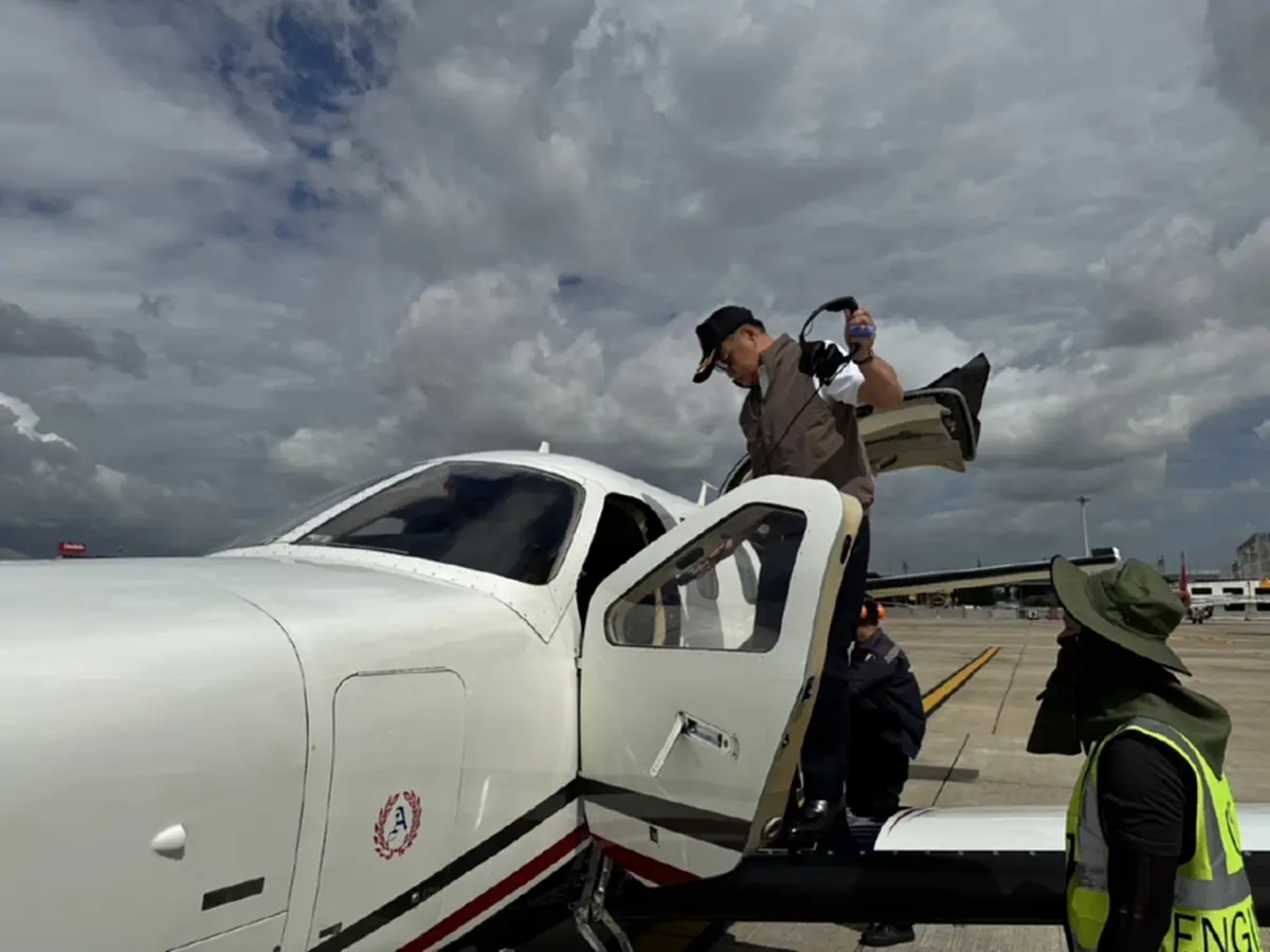 ส่องเลขเด็ด เครื่องบินส่วนตัว "อนุทิน" ขับทำภารกิจหัวใจติดปีก