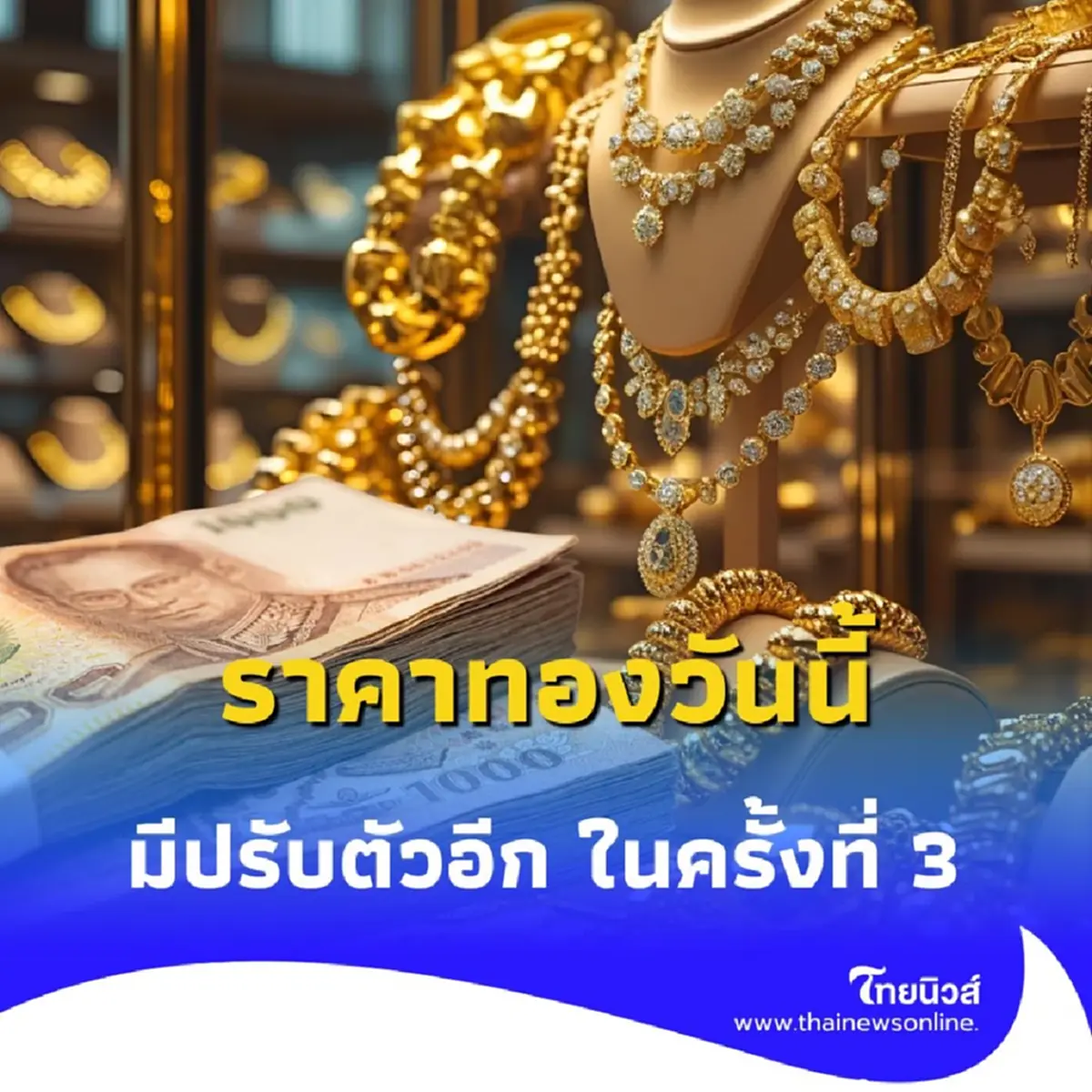 ราคาทองวันนี้ 26 มิถุนายน 2568 ราคาทองคำ มีปรับตัวในครั้งที่ 3