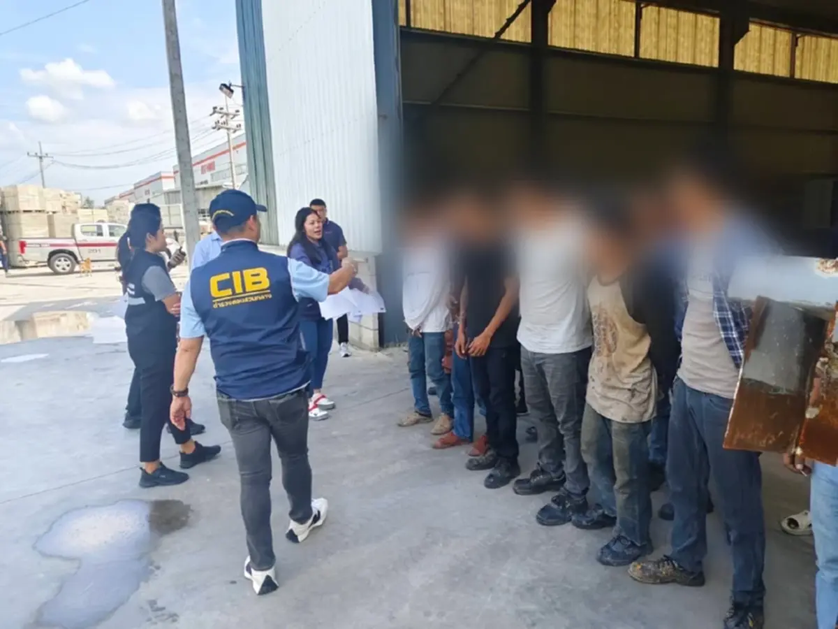 บุกทลายแหล่งซุกซ่อนแรงงานเถื่อน ยึดกระสุนปืนสงครามกว่า 200 นัด