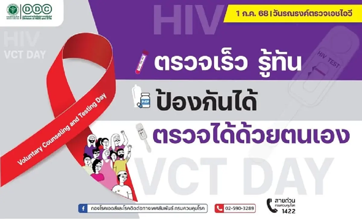 สะพรึง ยอด คนไทยติดHIV ล่าสุด กรมควบคุมโรค เผย สาเหตุติดอันดับ 1 