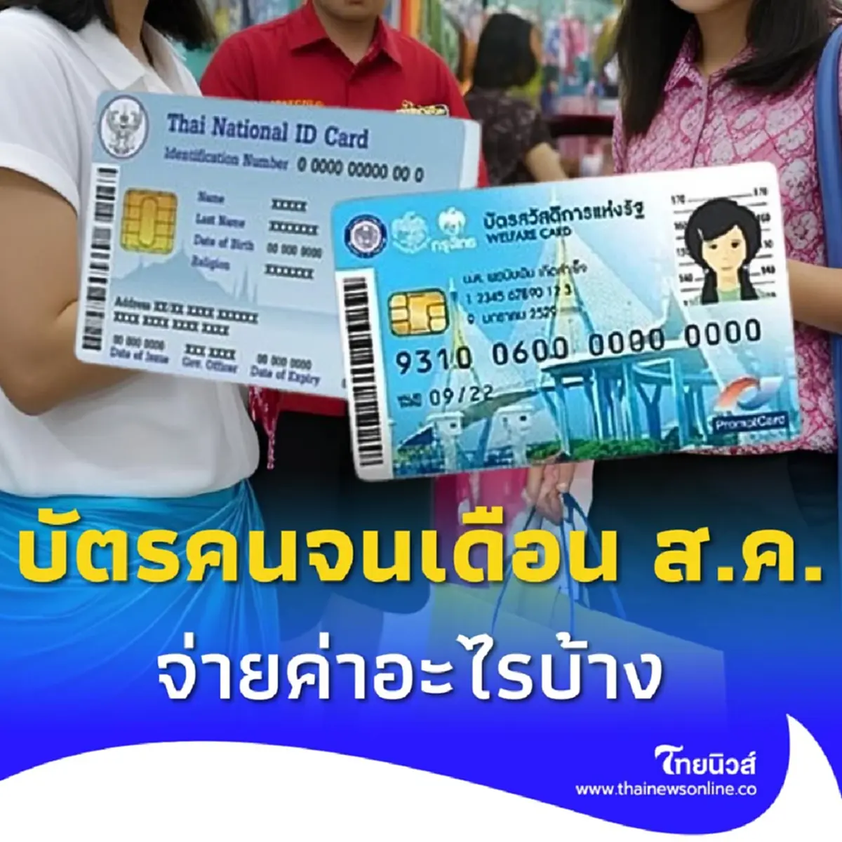 อัปเดตล่าสุด บัตรสวัสดิการแห่งรัฐ เดือนสิงหาคม 2568 จ่ายอะไรบ้าง