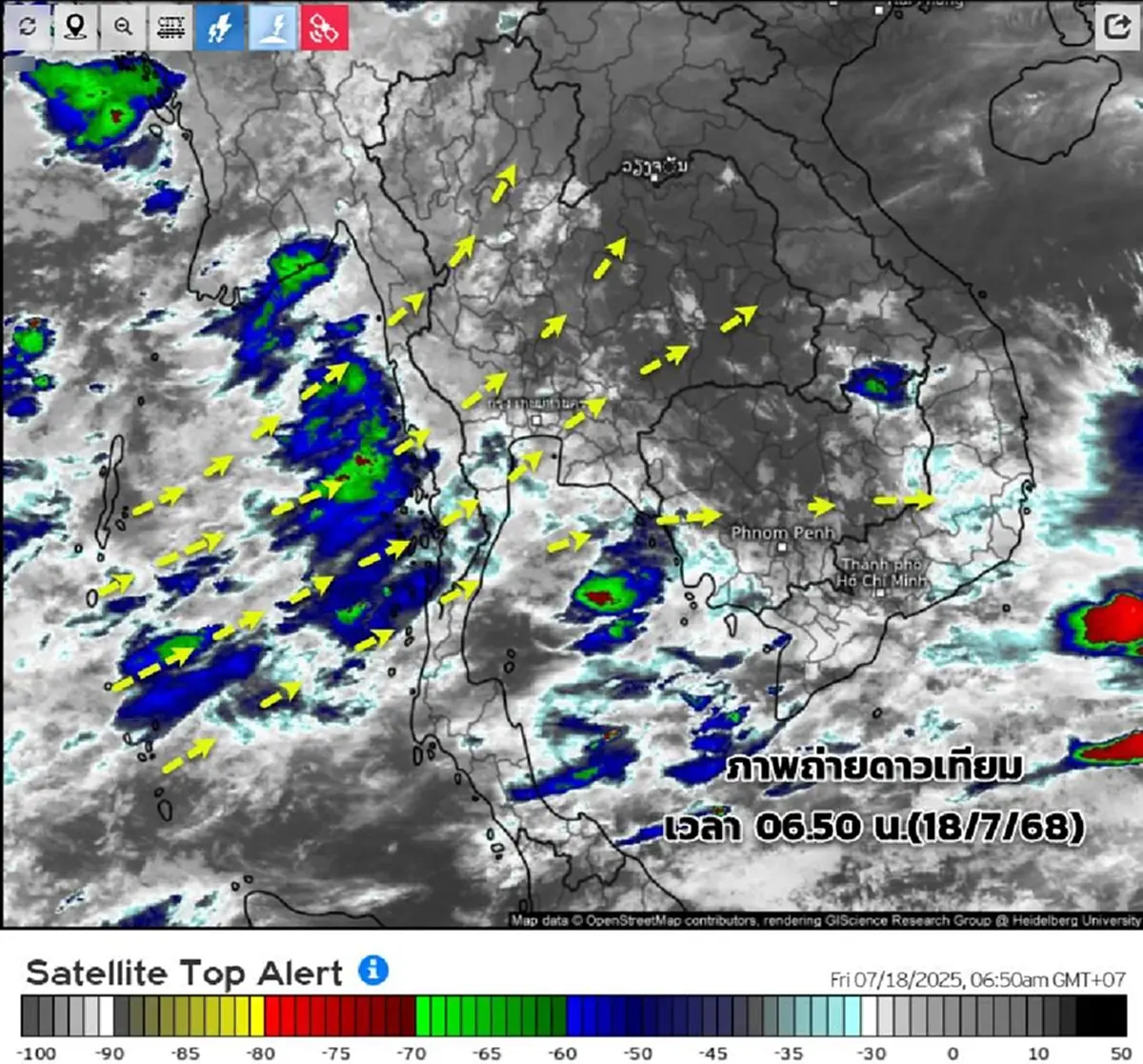 เปิด 38 จังหวัด เจอมรสุม ฝนตกหนักวันนี้ ระวังน้ำท่วมฉับพลัน