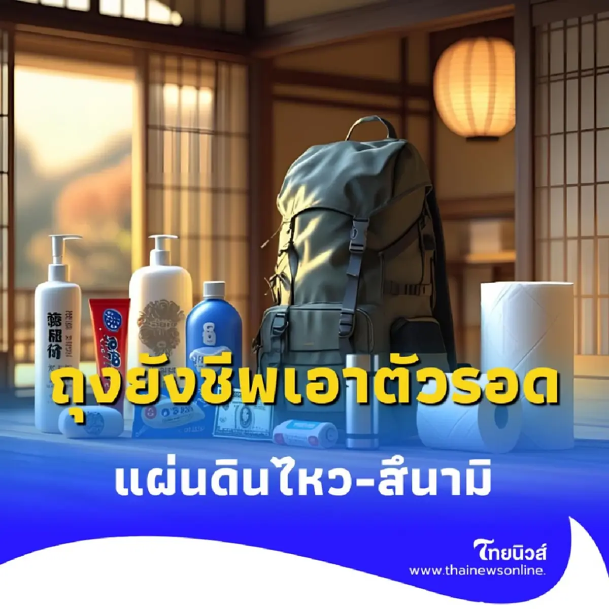 คนญี่ปุ่นแชร์ 50 สิ่งจำเป็น &quot;เอาตัวรอด&quot; แผ่นดินไหว-สึนามิ