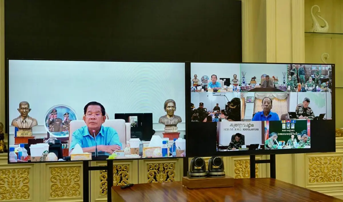 ไม่ได้หนีไปไหน "ฮุนเซน" โต้สื่อไทย นั่งบัญชาการรบเอง สู้ทหารไทย