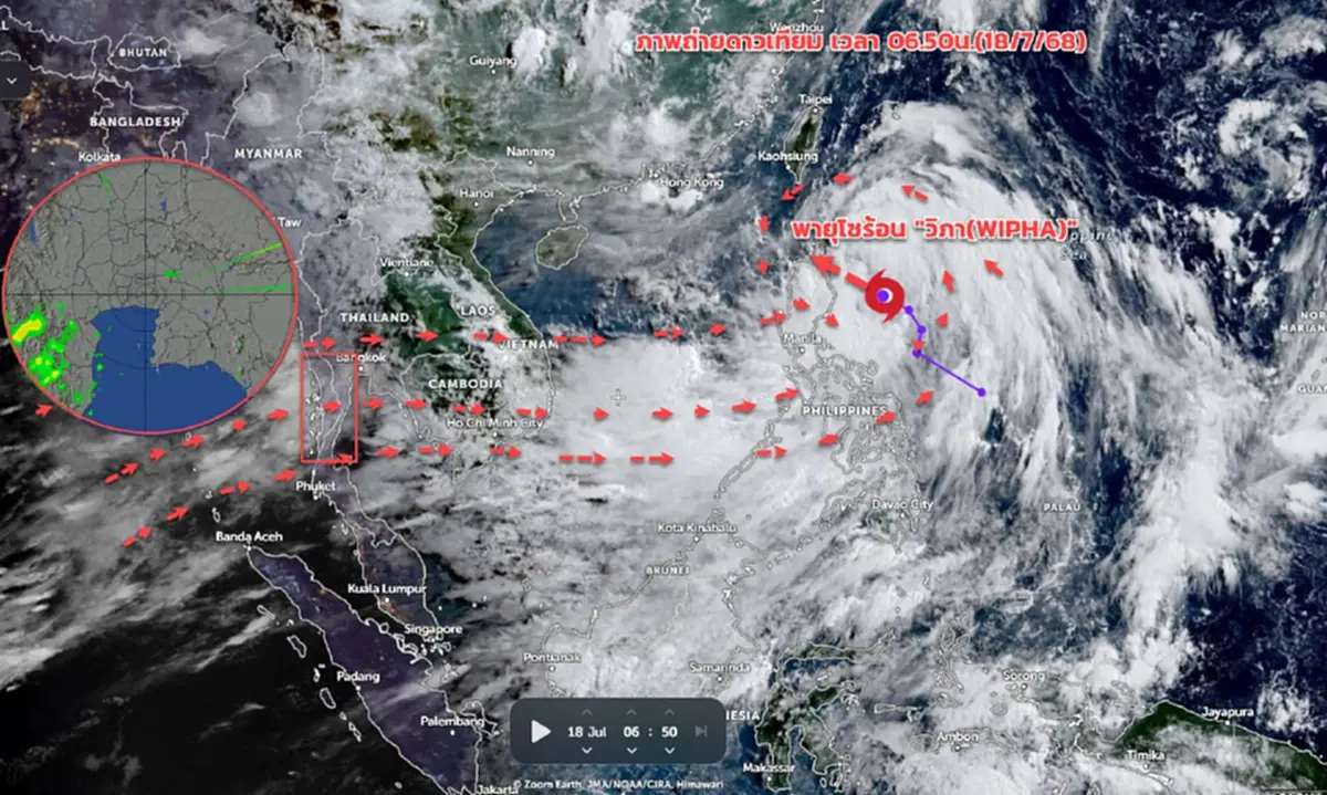 เปิด 38 จังหวัด เจอมรสุม ฝนตกหนักวันนี้ ระวังน้ำท่วมฉับพลัน