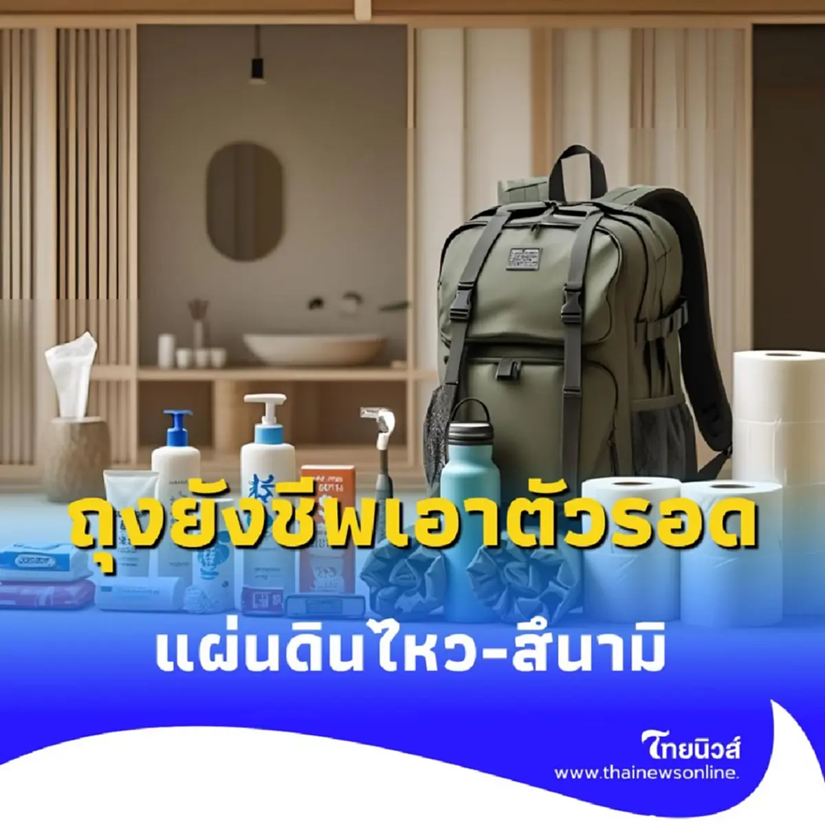 คนญี่ปุ่นแชร์ 50 สิ่งจำเป็น &quot;เอาตัวรอด&quot; แผ่นดินไหว-สึนามิ