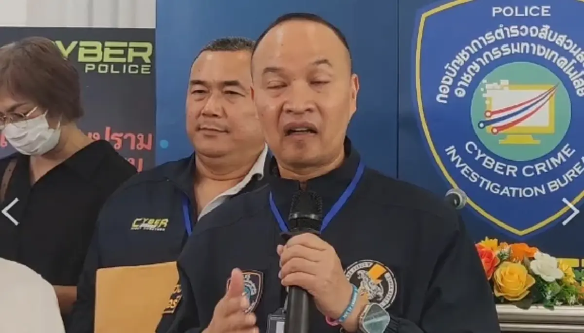 ต๊ะ นารากร พาผู้เสียหายเข้าแจ้งความกับตำรวจไซเบอร์ หลังถูกหลอกทำภาระกิจขายของมือสอง