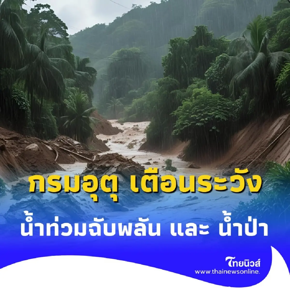 กรมอุตุ เตือนระวังฝนตกหนัก ในช่วง 2 วันนี้ เช็กพื้นที่เสี่ยง