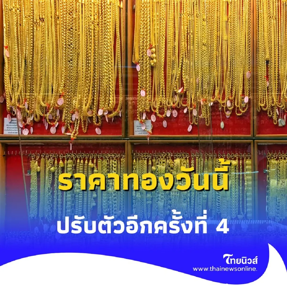 ราคาทองวันนี้ วันที่ 29 กรกฎาคม 2568 ราคาทอง มีปรับอีกในครั้งที่ 4