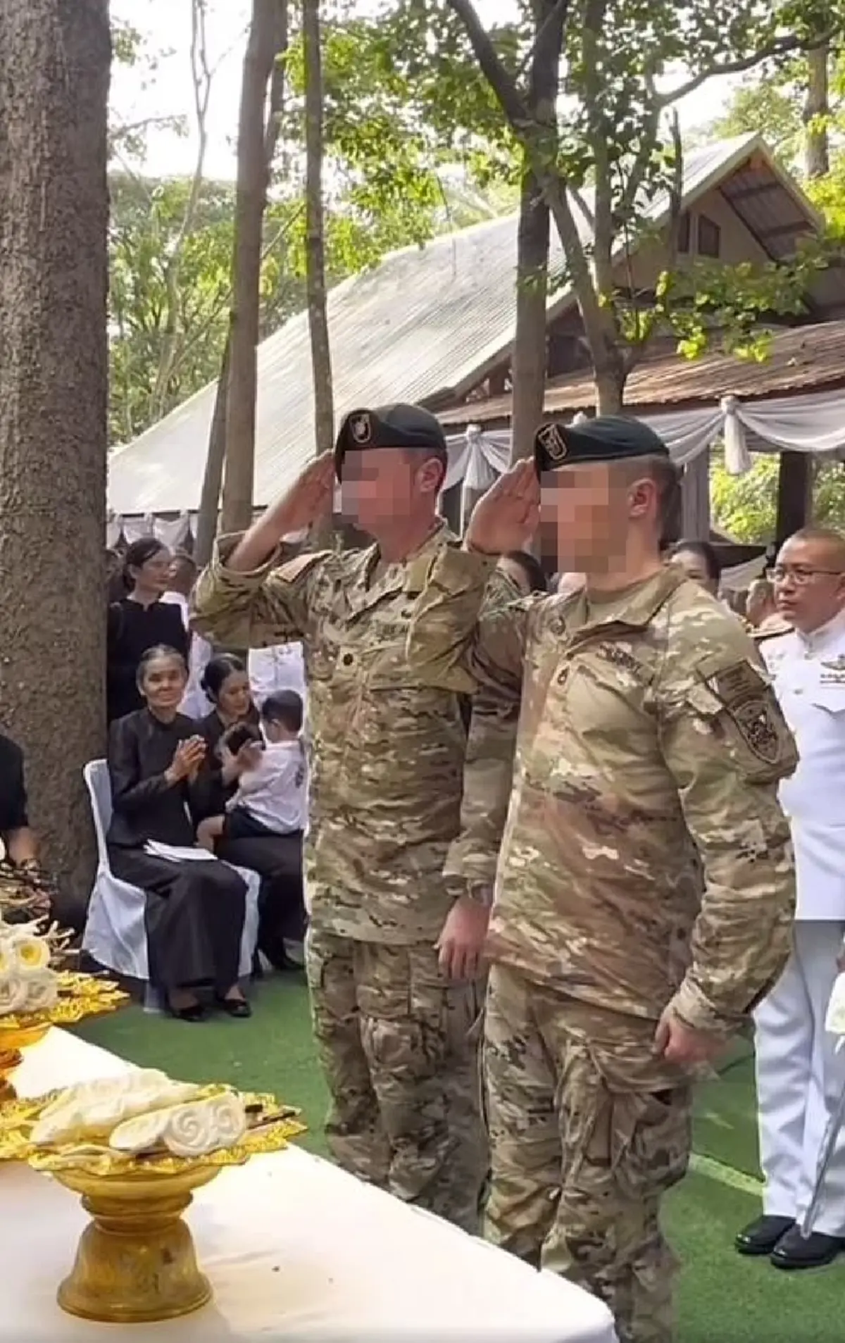 ทัชหัวใจ รบพิเศษ Green Beret สหรัฐฯ ร่วมส่ง จ.ส.อ. อโณทัย ป้องแก้ว