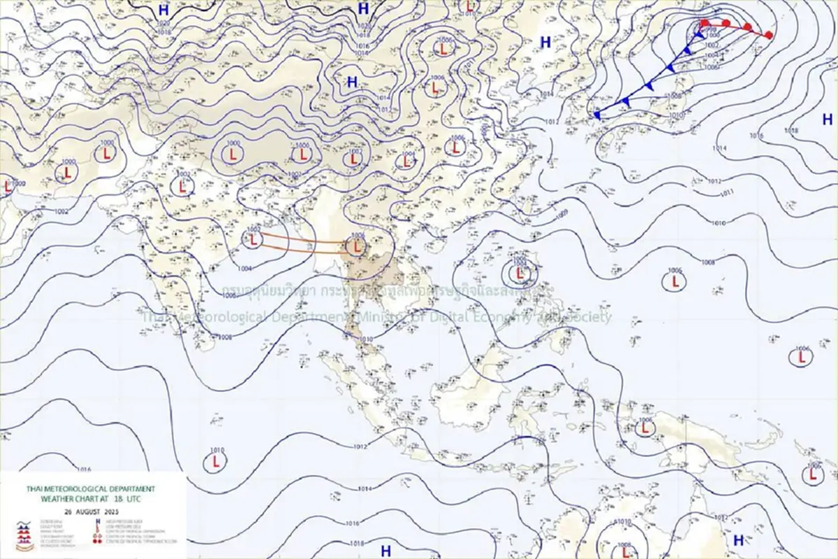 เตือนด่วน ฉ.19 พายุคาจิกิ 29 จังหวัด เจอเต็มๆ ฝนตกหนักถึงหนักมาก