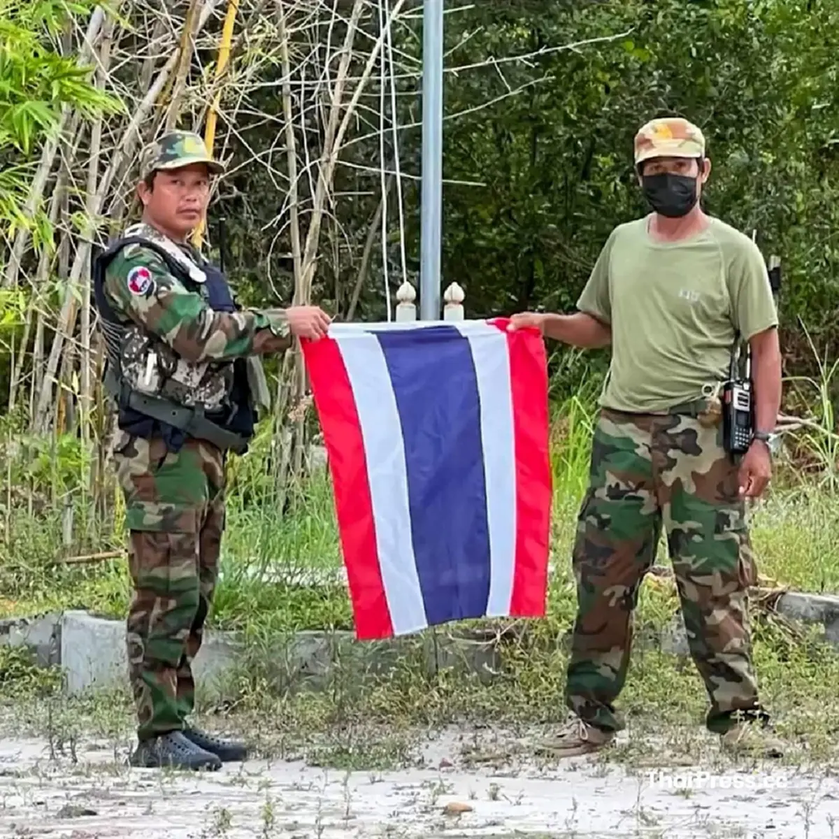 กองทัพภาคที่ 2 เคลื่อนไหวทันที ปม คลิป ทหารกัมพูชาปลดธงชาติไทย