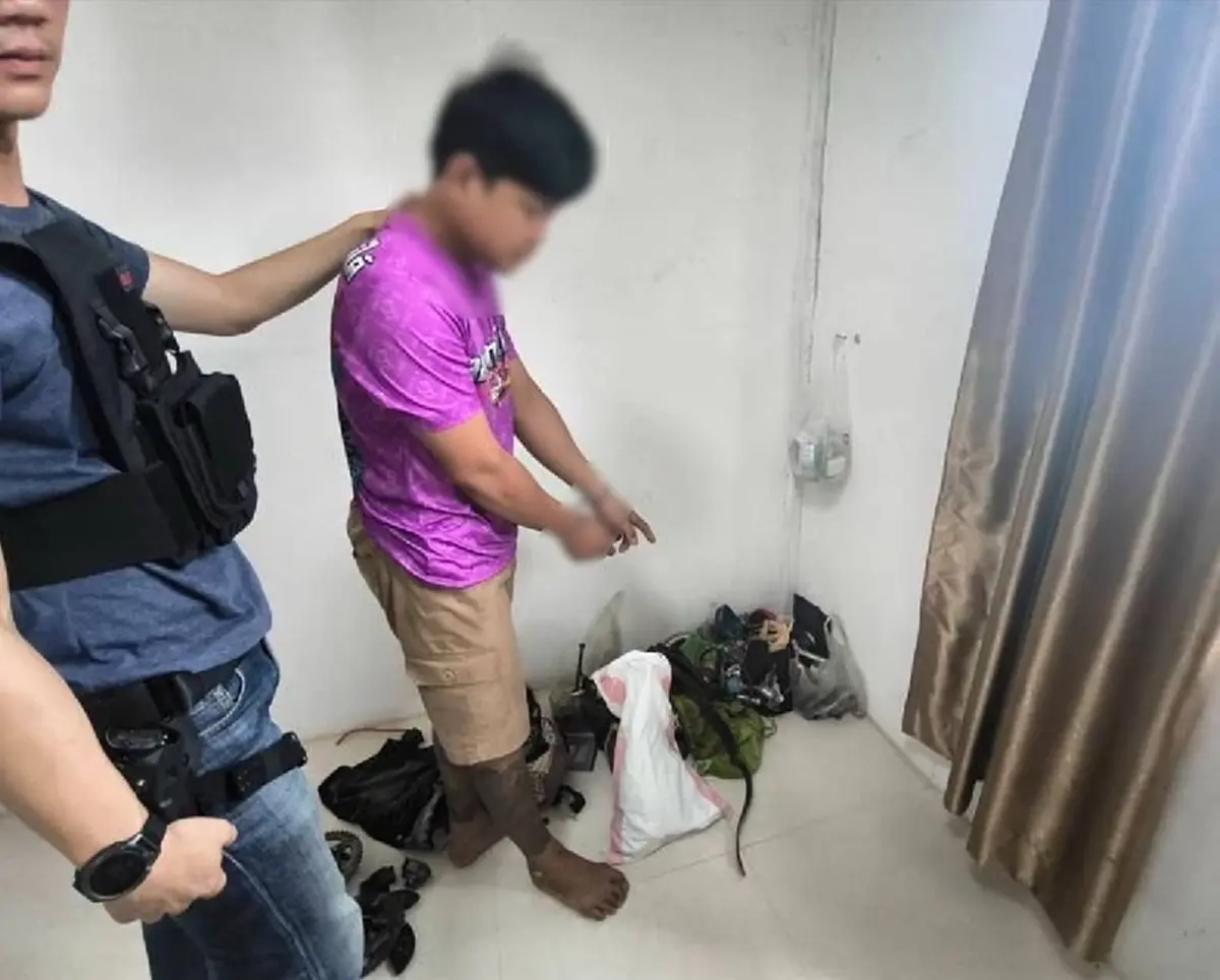 (CIB) บุกจับ “โซ่” มือปืนโหด หนีหมายจับหลบซ่อนนาน 4 เดือน